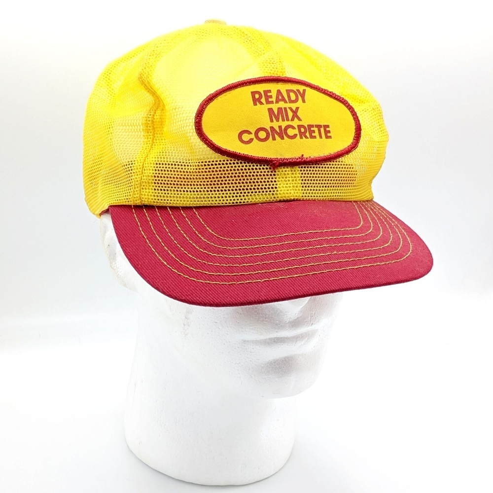 Vintage Snapback Ready Mix Concrete Trucker Hat